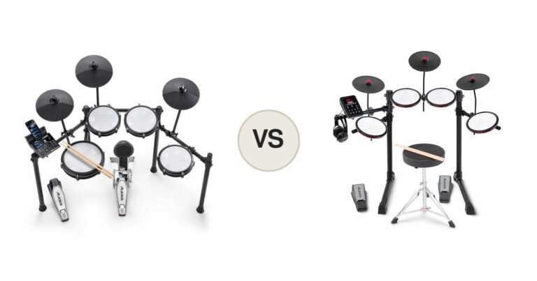Montaje comparativo: Alesis Nitro Max y Alesis Turbo Max