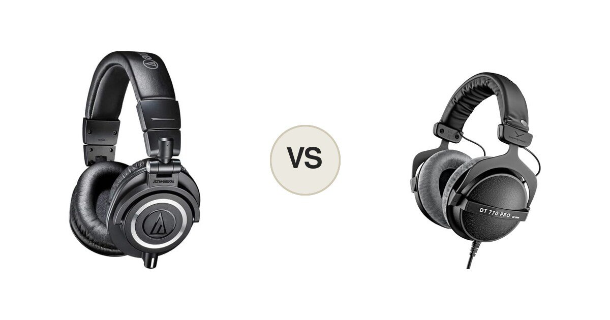 Montaje comparativo Audio-Technica ATH-M50x vs Beyerdynamic DT 770 PRO
