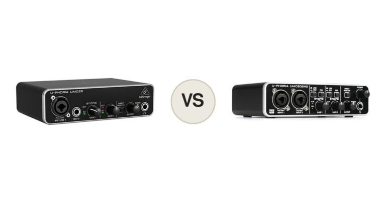 Behringer UMC22 vs Behringer UMC202HD