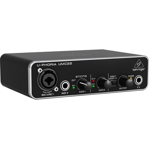 Behringer U-PHORIA UMC22, interfaz de audio USB de dos entradas