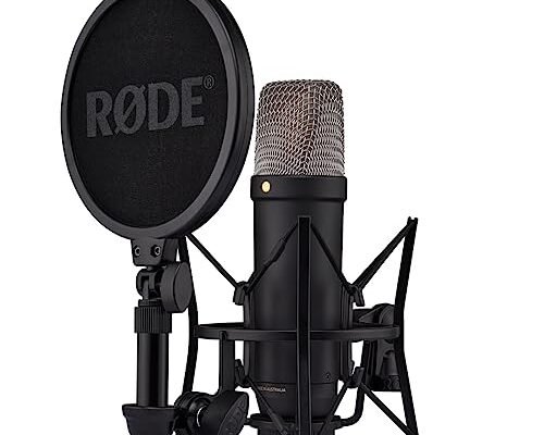 Rode NT1 5ª generación, micrófono de condensador con soporte antivibración y filtro antipop