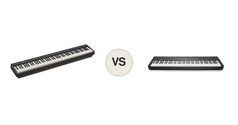 Montaje comparativo: Roland FP-10 y Yamaha P-45