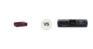 Montaje comparativo: Focusrite Scarlett 2i2 y PreSonus Studio 24c