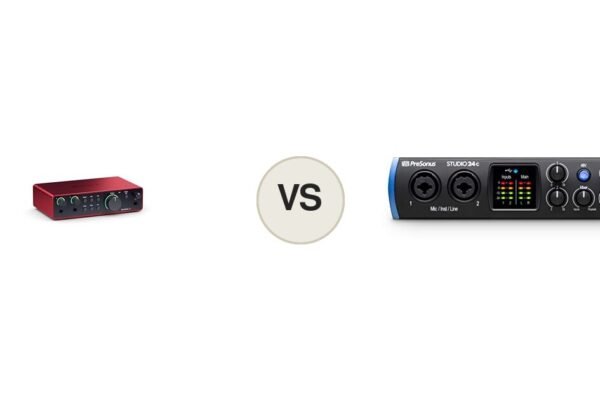 Montaje comparativo: Focusrite Scarlett 2i2 y PreSonus Studio 24c