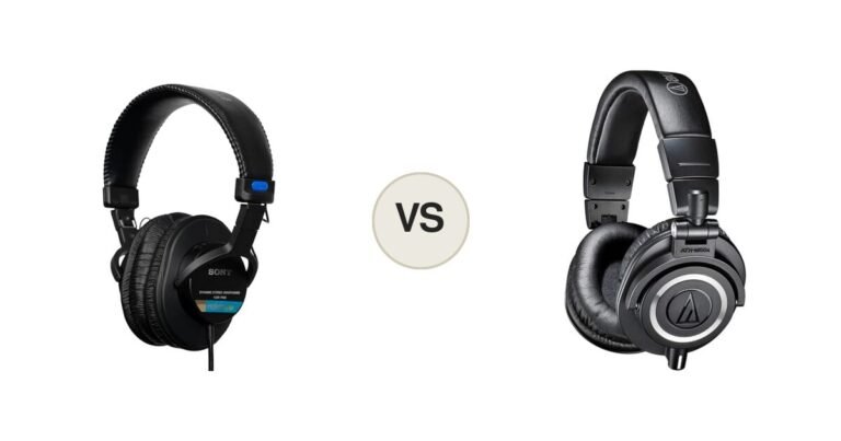 Montaje comparativo: Sony MDR-7506 y Audio-Technica ATH-M50x
