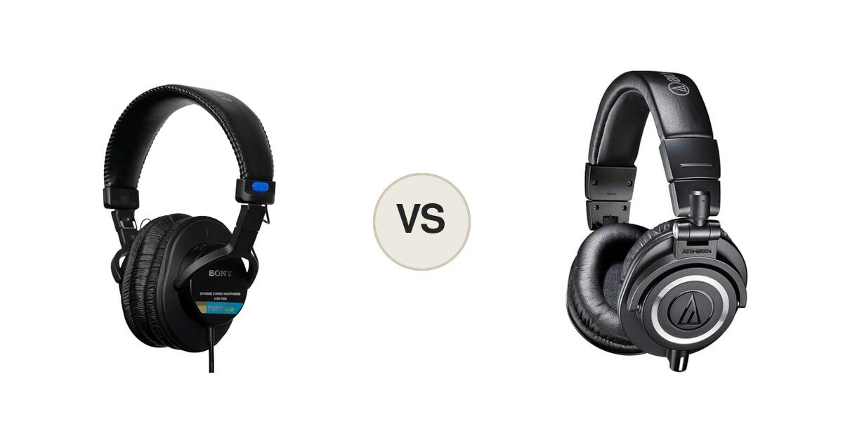 Montaje comparativo: Sony MDR-7506 y Audio-Technica ATH-M50x
