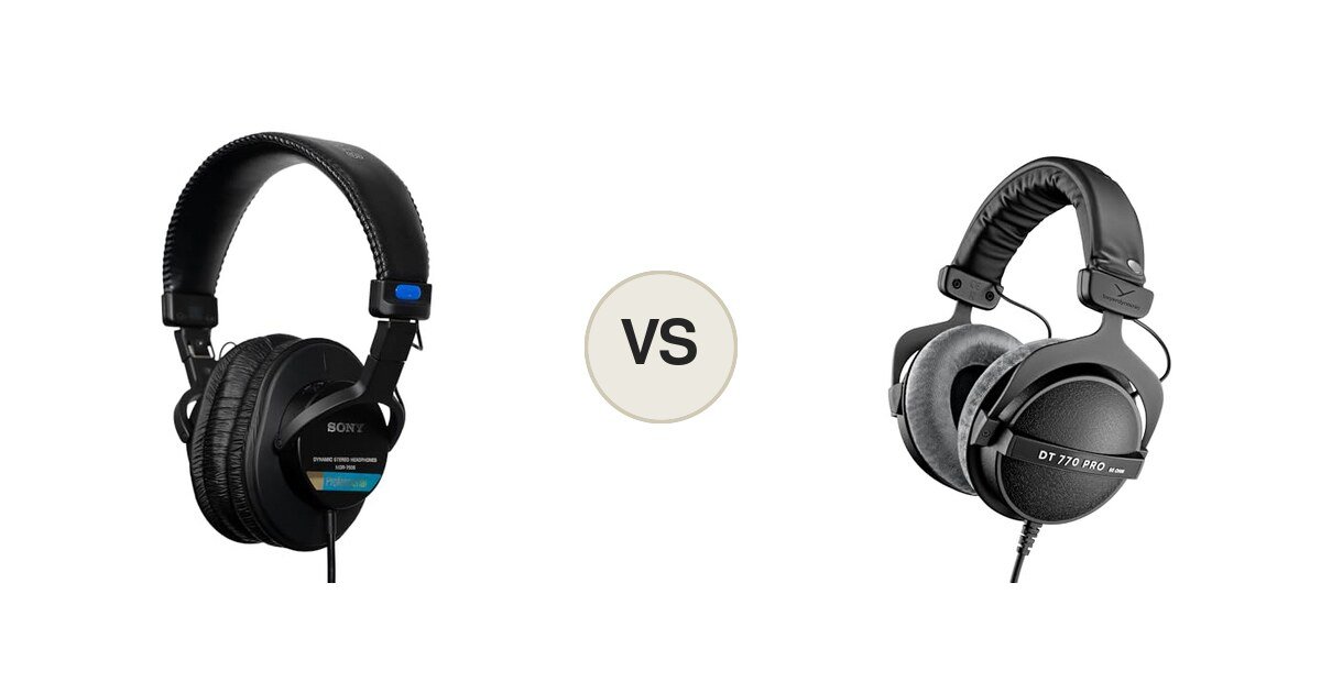Montaje comparativo: Sony MDR-7506 y Beyerdynamic DT 770 PRO