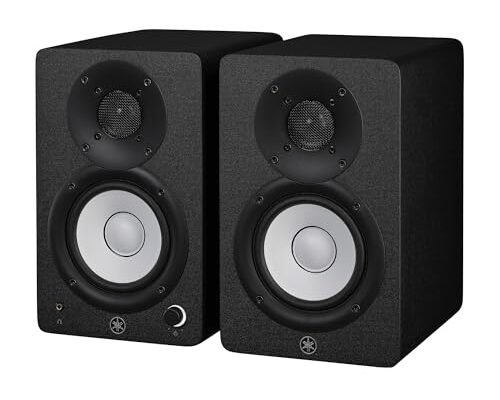 Par de monitores de estudio Yamaha HS4 en negro