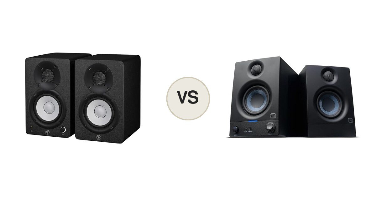 Montaje comparativo Yamaha HS4 vs PreSonus Eris 3.5 Gen 2