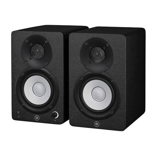 Par de monitores de estudio Yamaha HS4 en negro