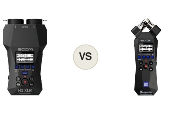 Zoom H1 XLR vs Zoom H1essential, montaje comparativo