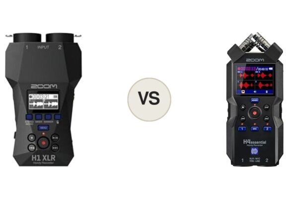 Zoom H1 XLR vs Zoom H4essential, montaje comparativo