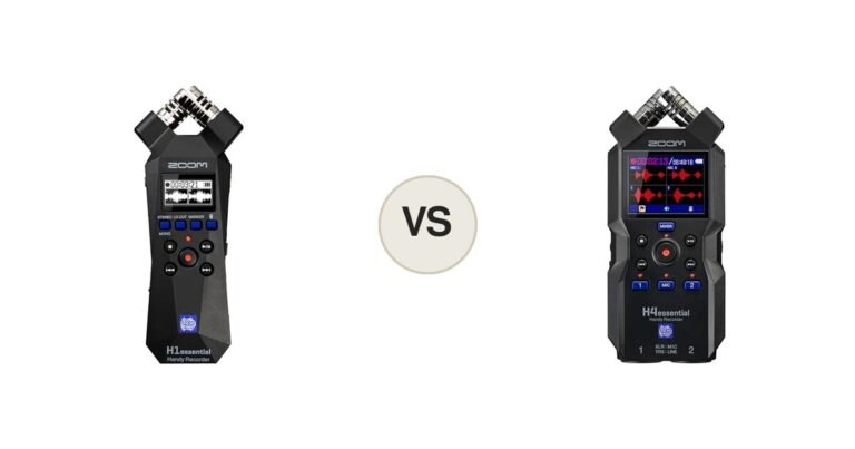 Montaje comparativo: Zoom H1essential y Zoom H4essential