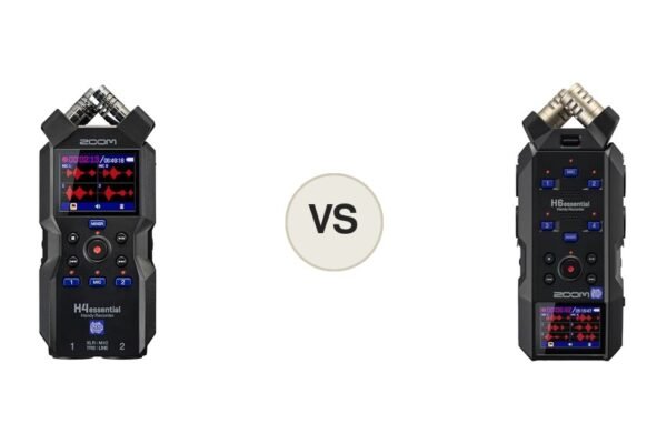 Zoom H4essential vs Zoom H6essential, montaje comparativo