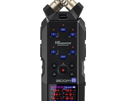 Zoom H6essential, grabadora portatil de 6 pistas con 4 entradas XLR