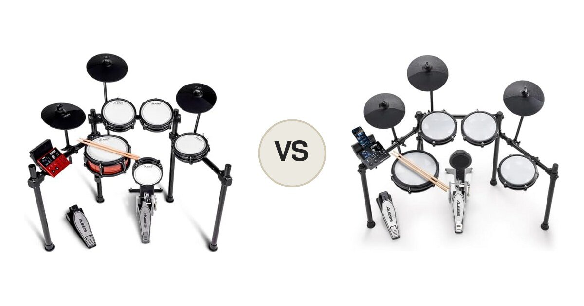 Alesis Nitro Pro vs Alesis Nitro Max, montaje comparativo