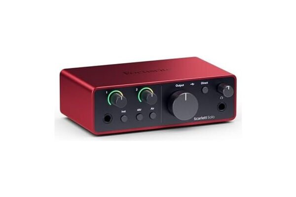 Focusrite Scarlett Solo, interfaz de audio de 4a generacion