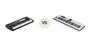 Novation Launchkey 49 MK4 vs Arturia KeyLab Essential 49 mk3, montaje comparativo