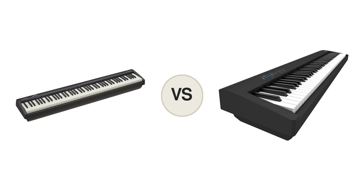 Roland FP-10 vs Roland FP-30X, montaje comparativo