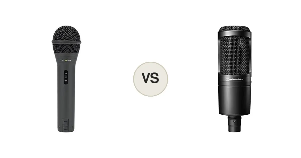 Samson Q2U vs Audio-Technica AT2020