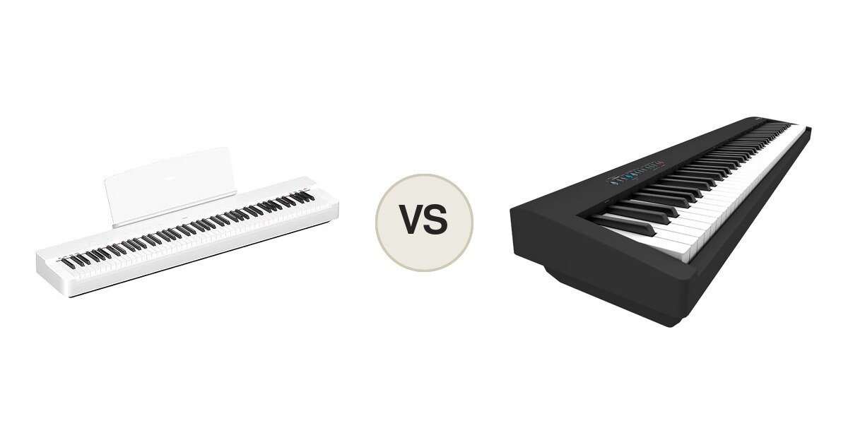 Yamaha P-225 vs Roland FP-30X, montaje comparativo